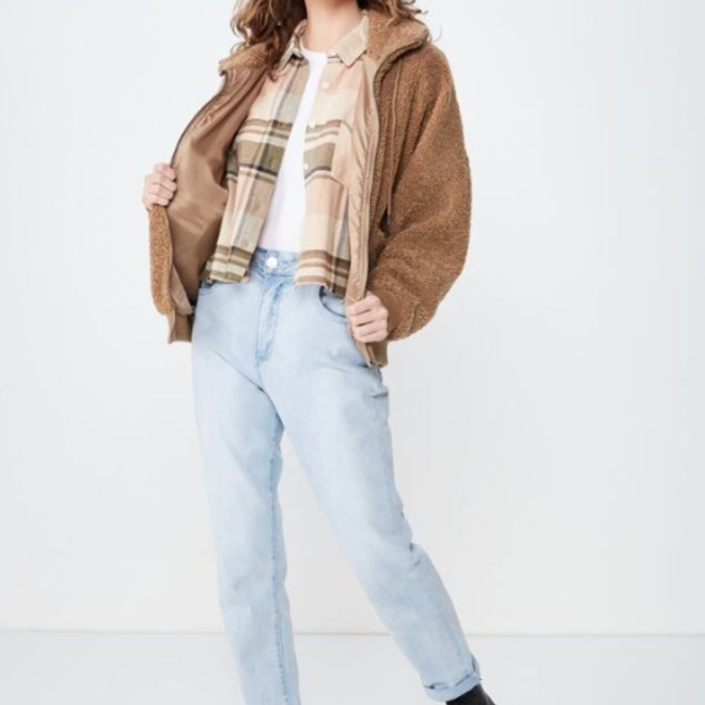 Teddy Bear Jacket Runs Big Size Medium